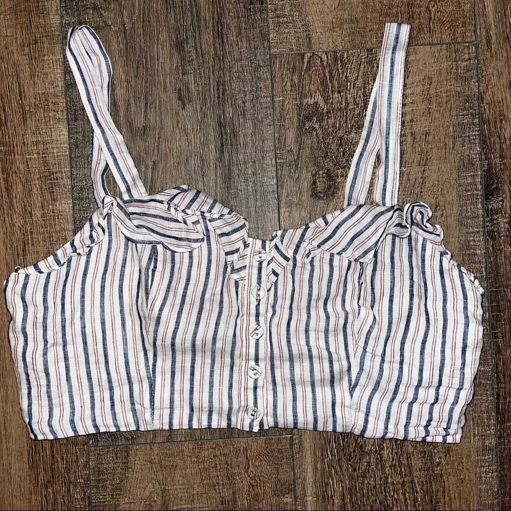 NWOT Forever 21 Striped Cropped Tank !